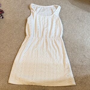 SHEIN‎ White Crochet/Lace Dress Size Small